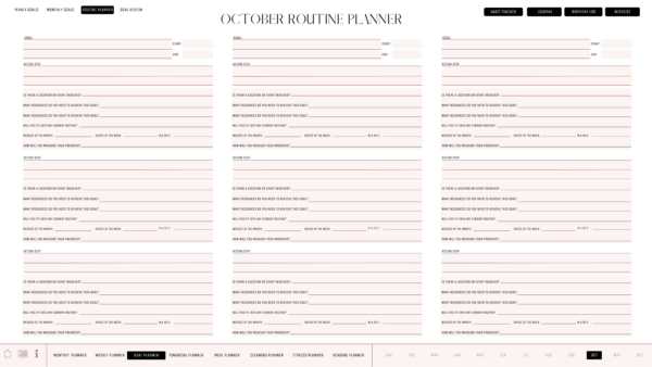 Monthly Digital Planner - October - Image 4