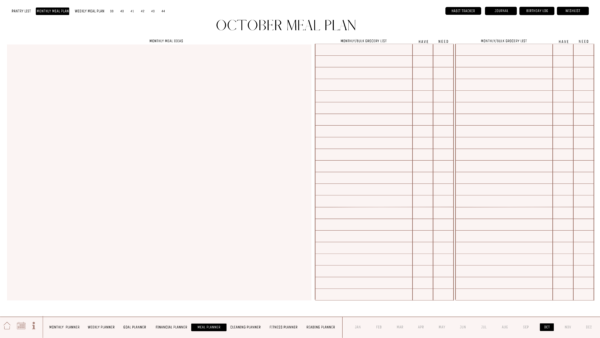 Monthly Digital Planner - October - Image 3