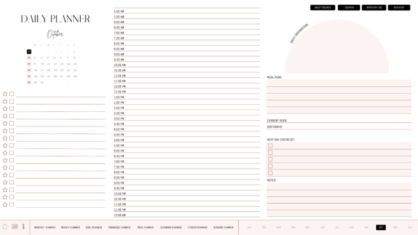 Monthly Digital Planner - October - Image 6